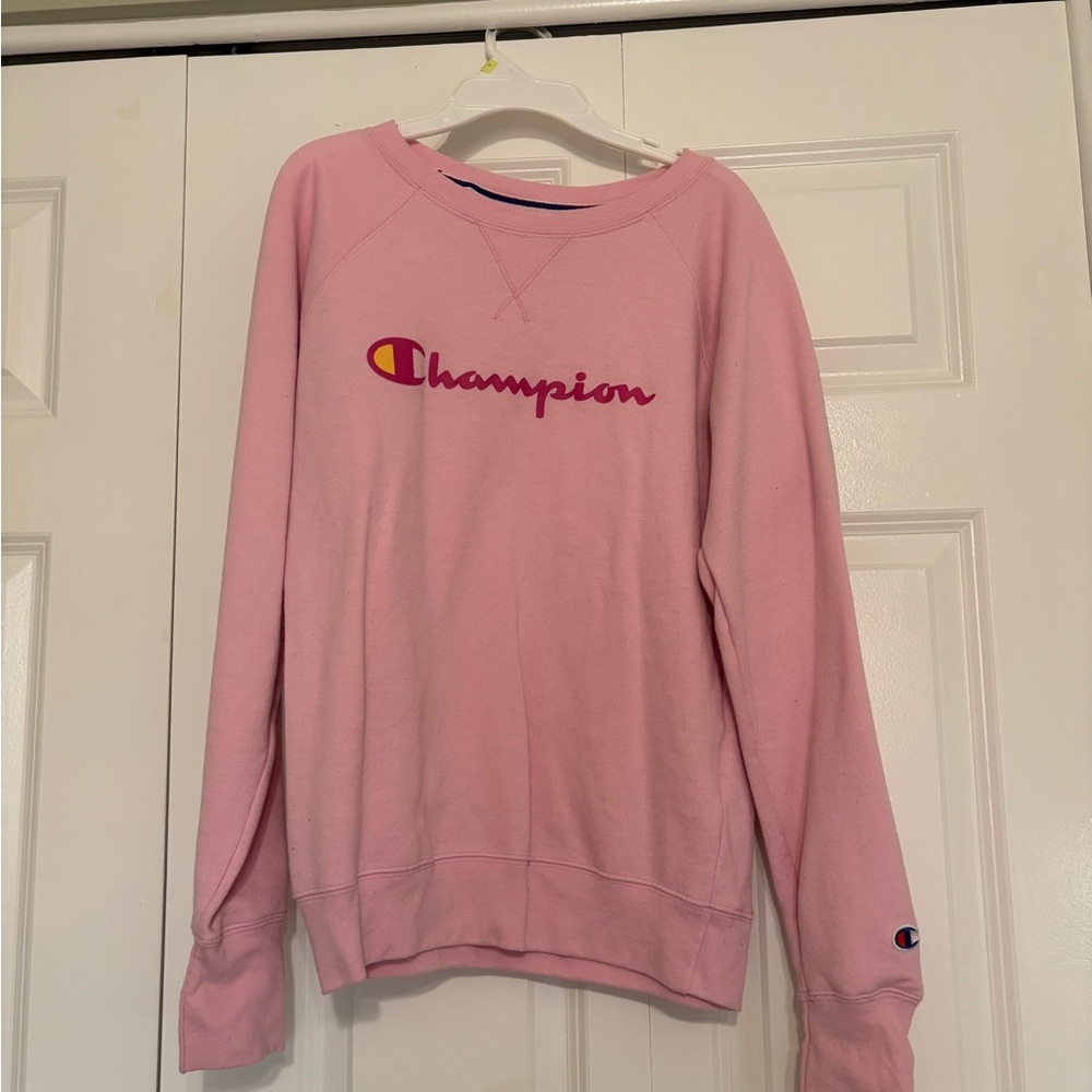 Champion Light Pink Athletic Sweatshirt